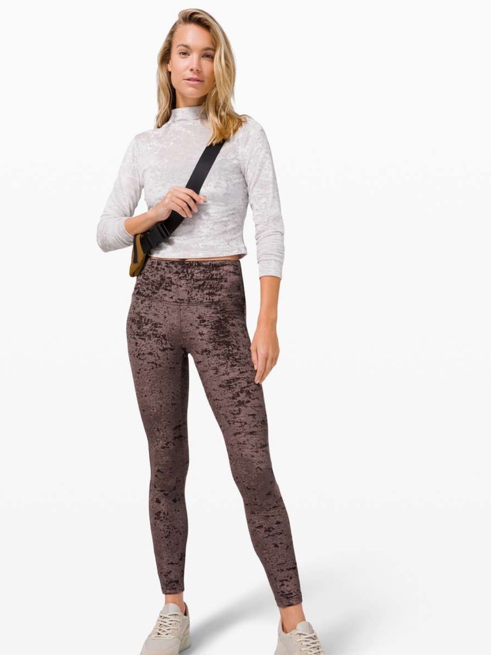 Lululemon Women’s Velvet Crushed High-Waist Leggings — Size 8